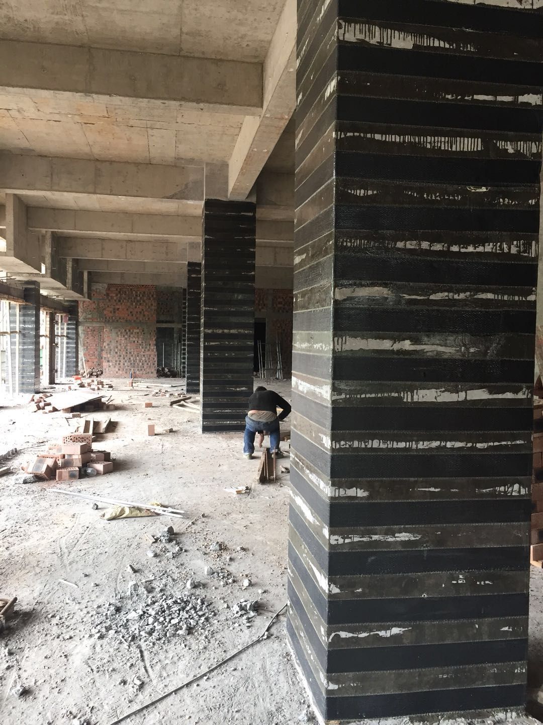 上海碳纤维加固混凝土柱施工